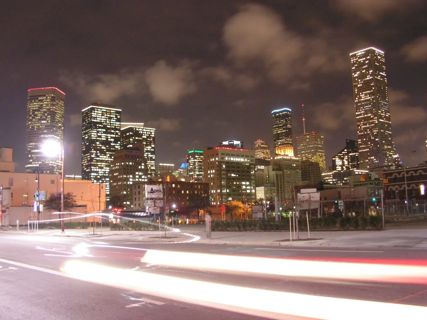 Glass tower in downtown Houston